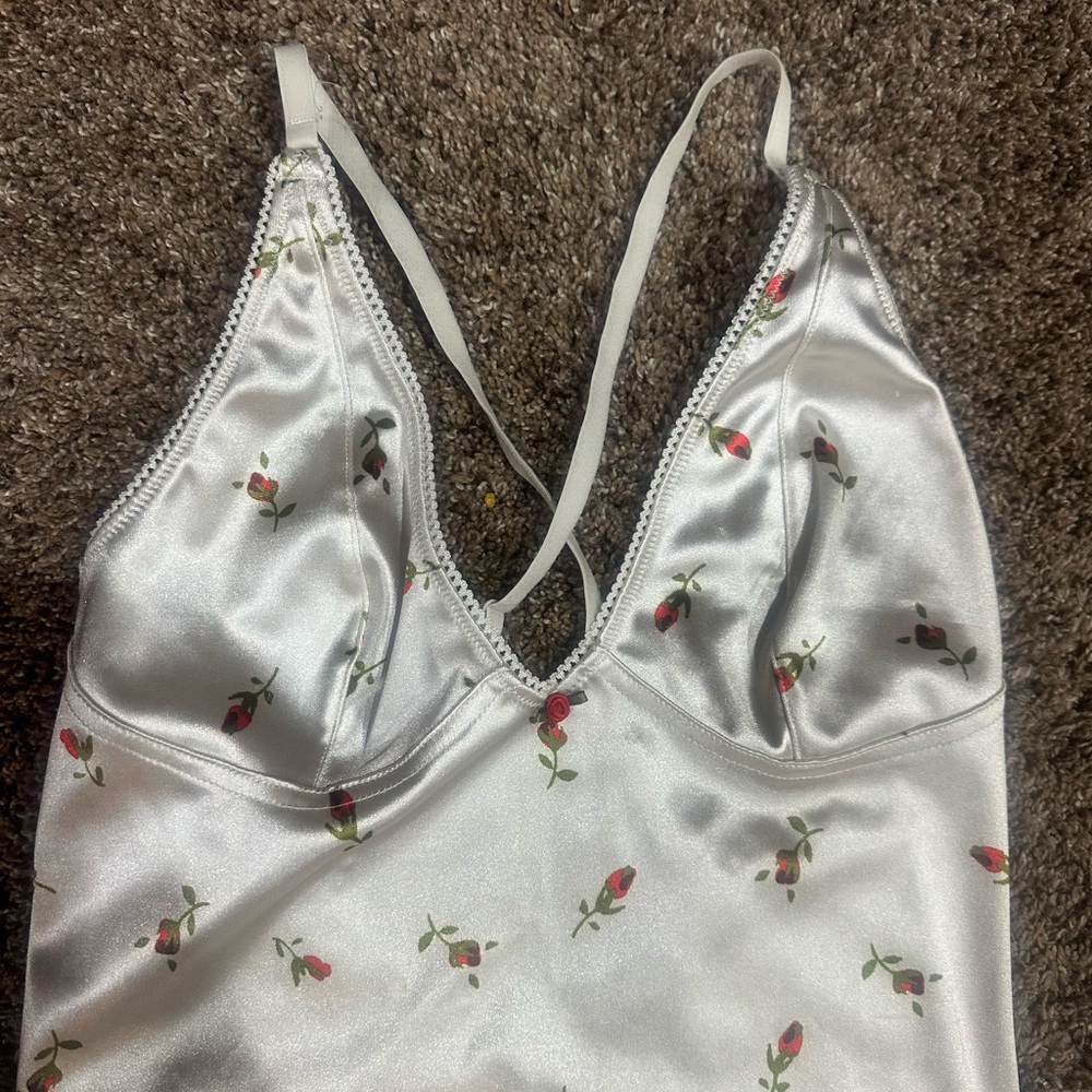 Urban Outfitters Gray and Red Chemise